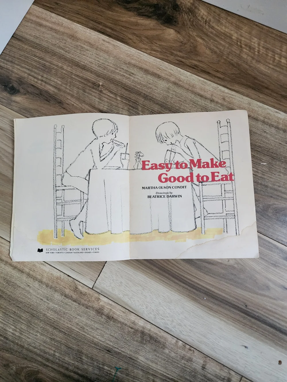 Vintage 1976 Easy to Make Good to Eat Kids Cookbook Scholastic